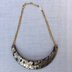 a.v. max Gold Half Moon Necklace